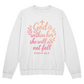 God Is Within Her – Minimalist Faith Sweatshirt with Psalm 46:5 Quote