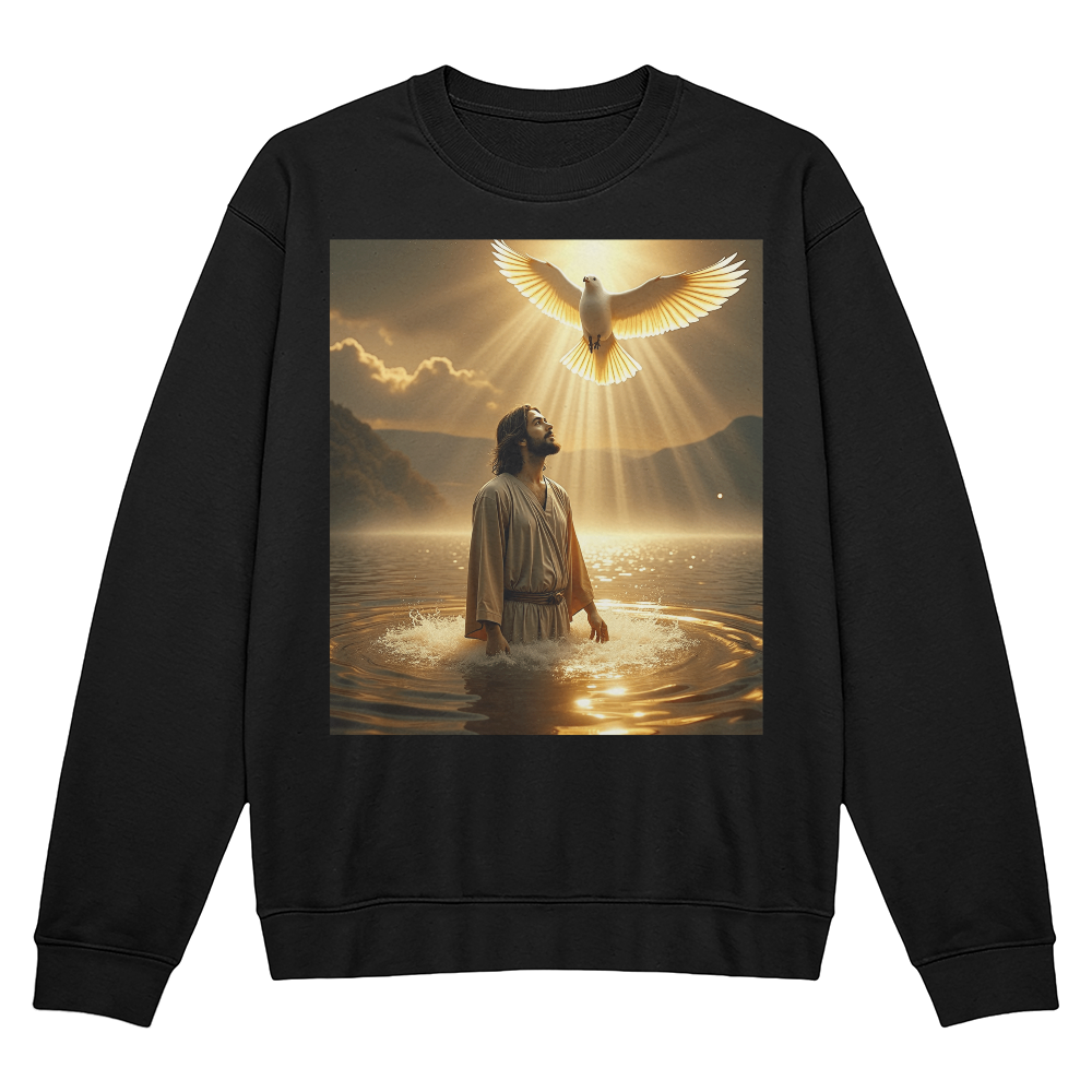 Holy Baptism Crewneck – Jesus' Blessing in Every Thread