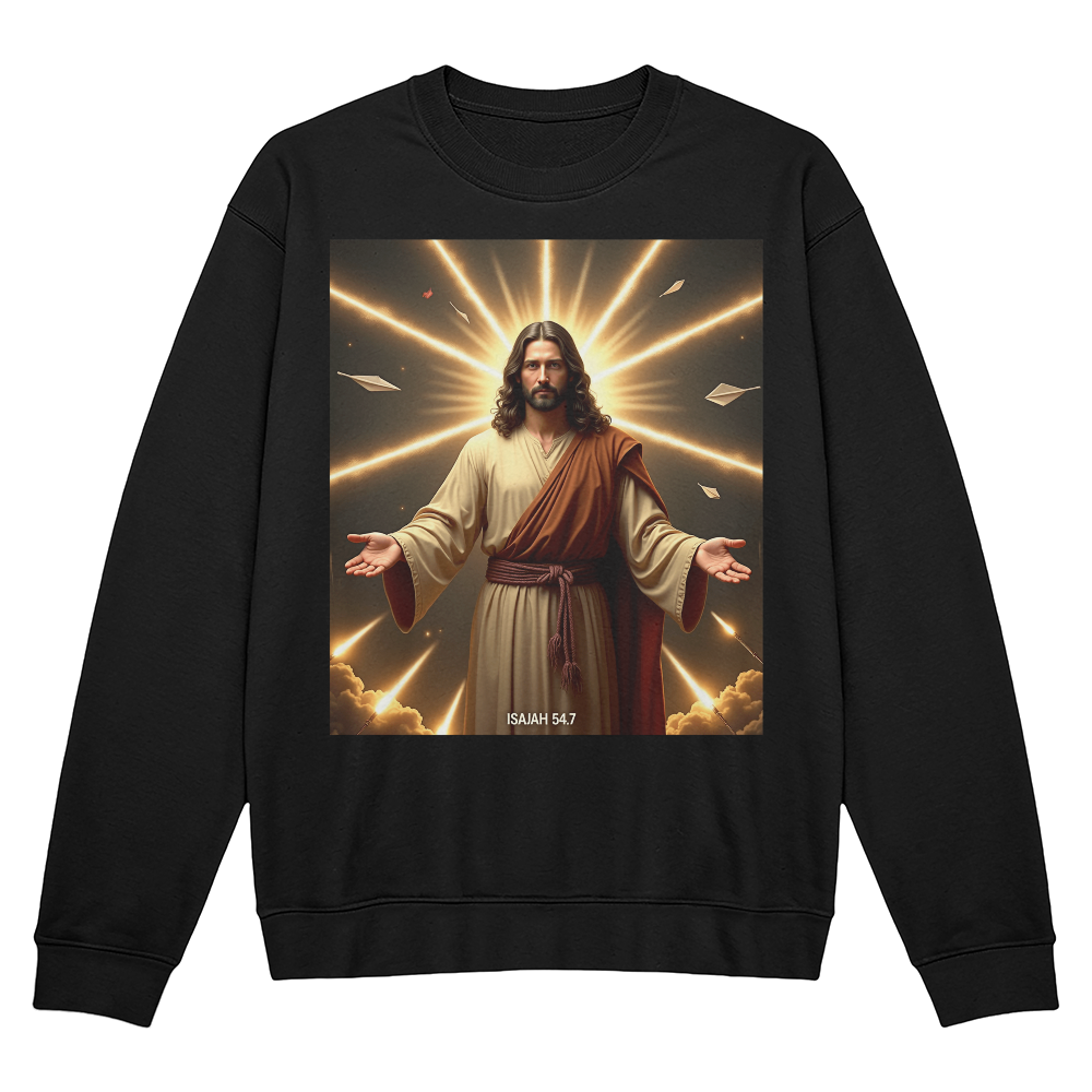 Eternal Radiance Crewneck –  Soft & Durable,  A Divine Design for Souls That Shine