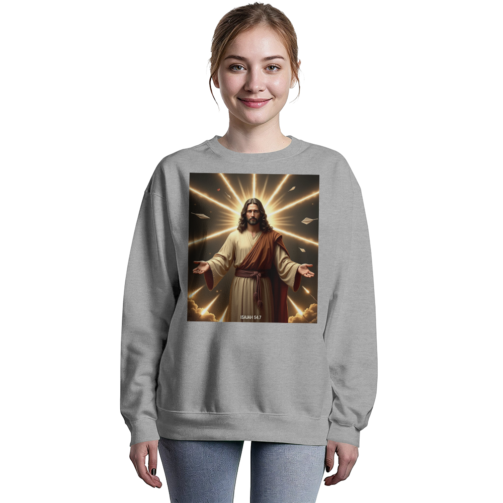 Eternal Radiance Crewneck –  Soft & Durable,  A Divine Design for Souls That Shine