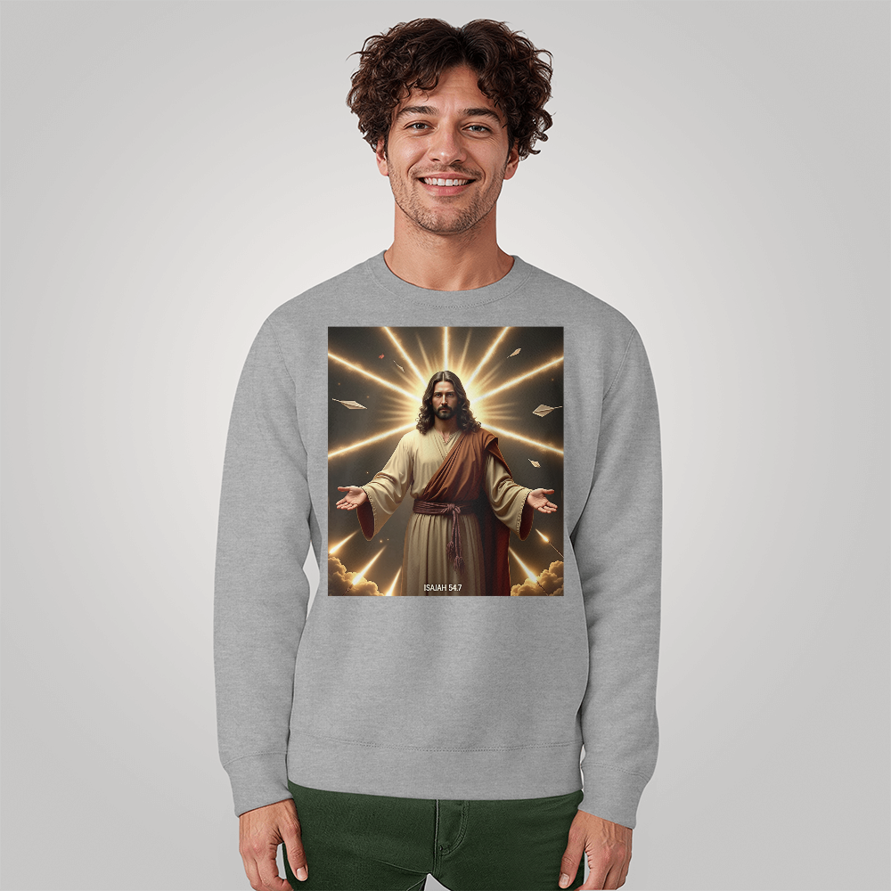 Eternal Radiance Crewneck –  Soft & Durable,  A Divine Design for Souls That Shine