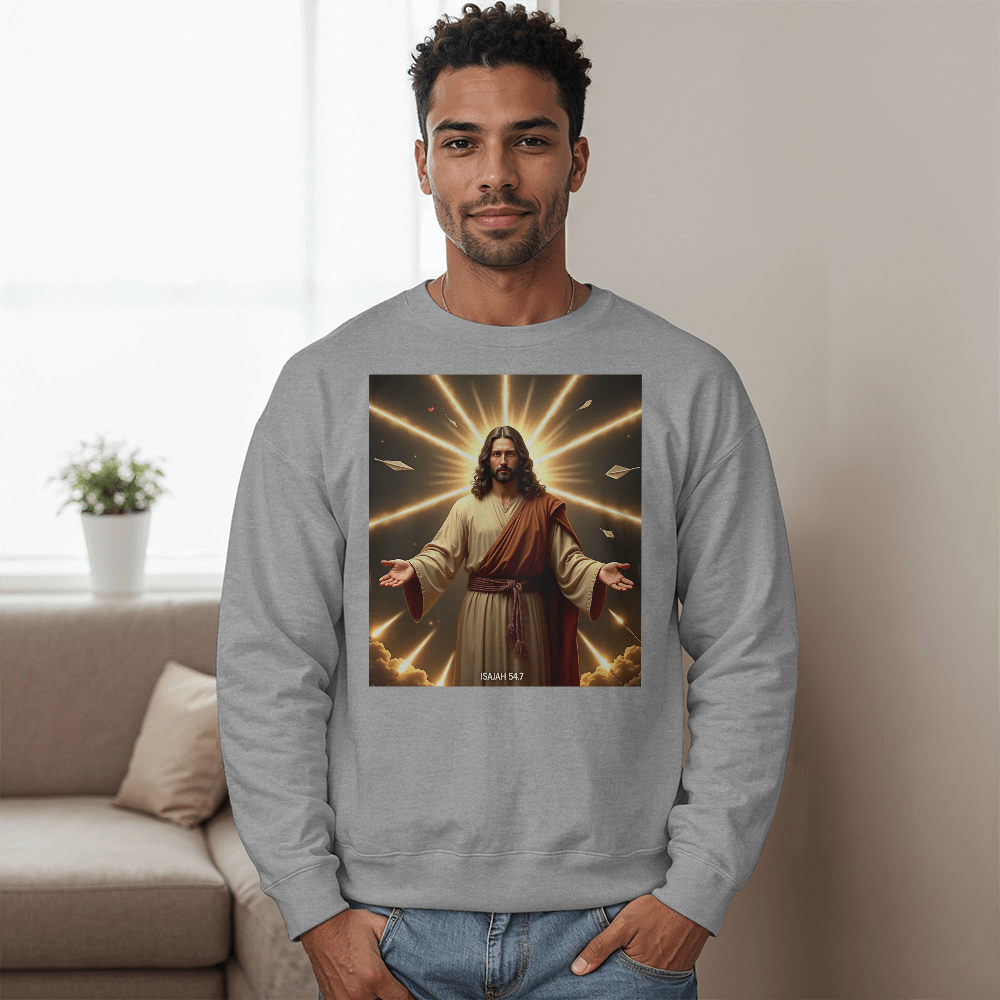 Eternal Radiance Crewneck –  Soft & Durable,  A Divine Design for Souls That Shine