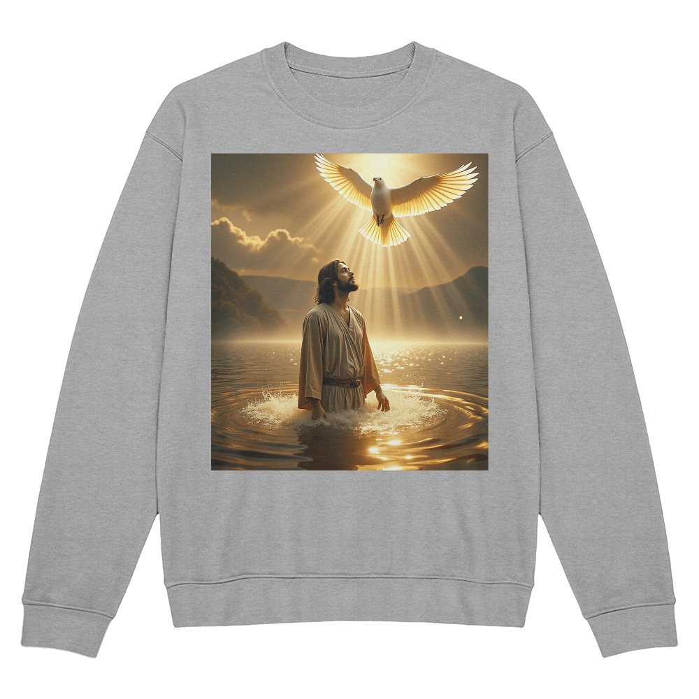 Holy Baptism Crewneck – Jesus' Blessing in Every Thread