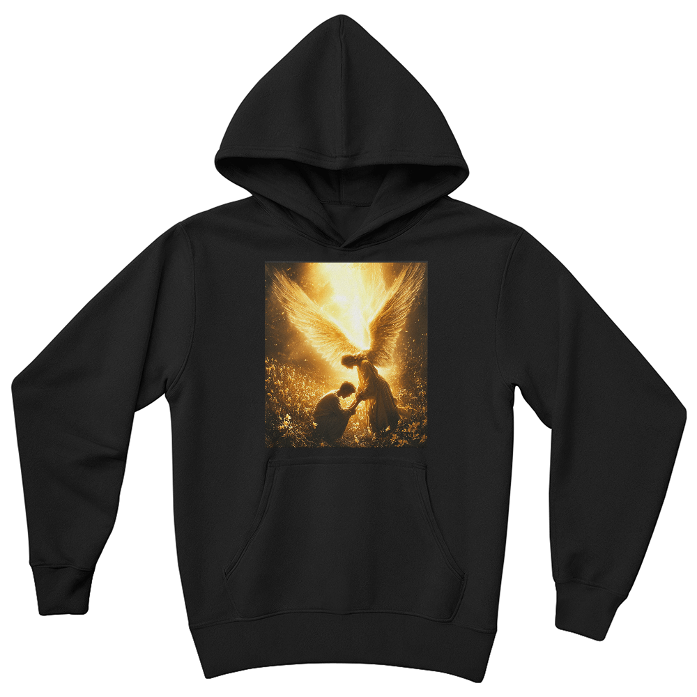 Guardian Angel Teen Hoodie– A Heavenly Guardian for Teenagers, Comfort and Faithful Protection