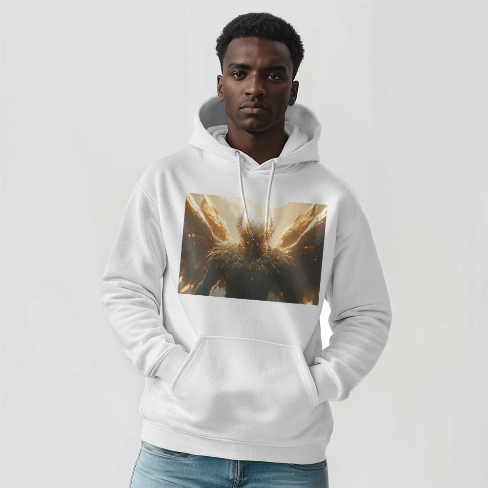 Guardian Angel Hoodie – Wrapped in Strength, Power, and Soft Cotton Comfort