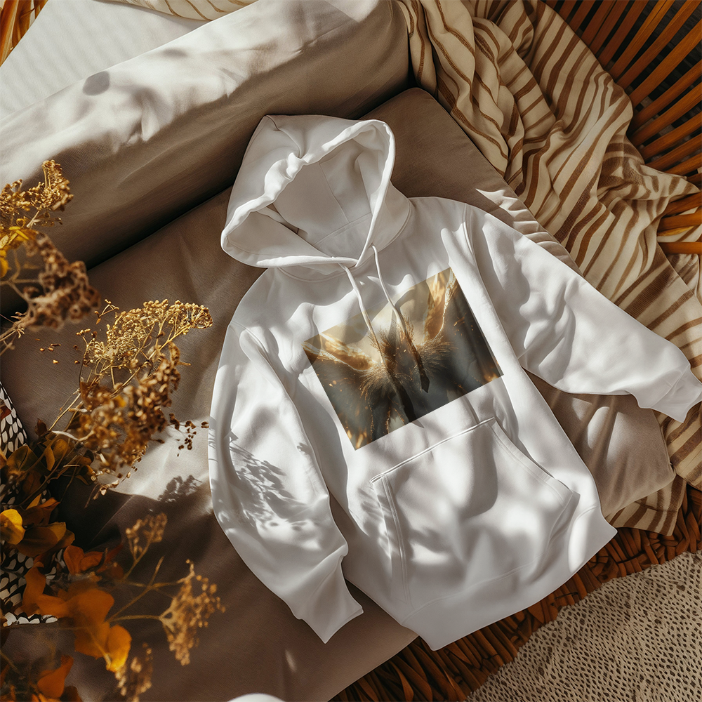 Guardian Angel Hoodie – Wrapped in Strength, Power, and Soft Cotton Comfort