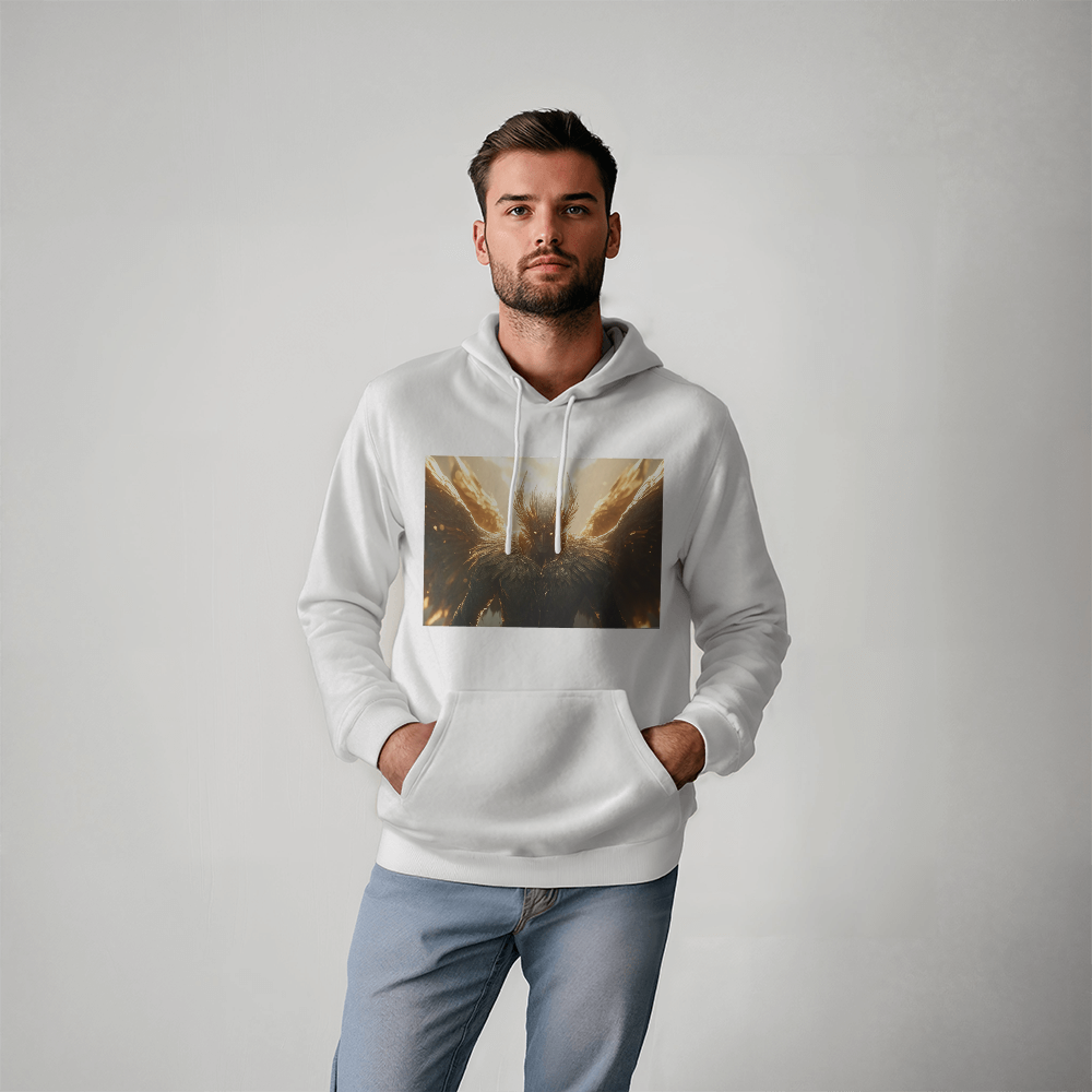 Guardian Angel Hoodie – Wrapped in Strength, Power, and Soft Cotton Comfort