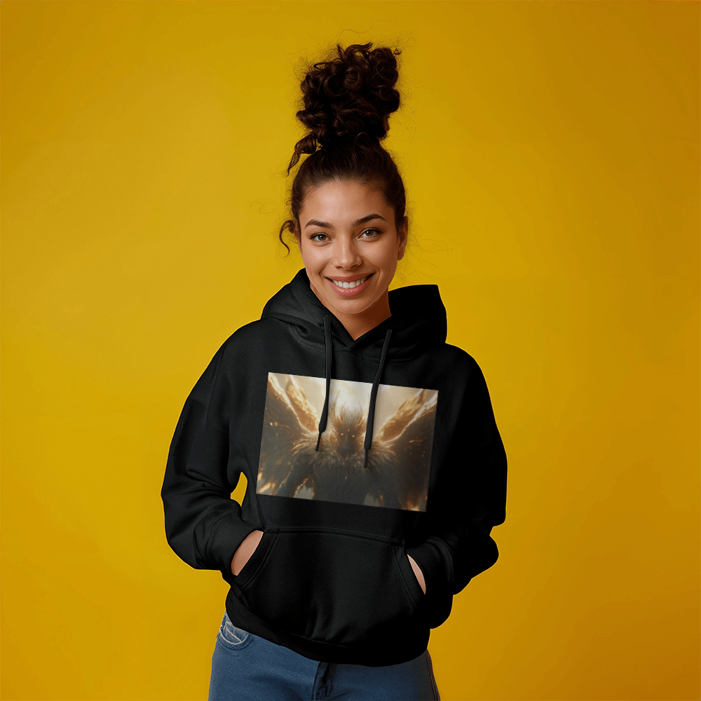 Guardian Angel Hoodie – Wrapped in Strength, Power, and Soft Cotton Comfort