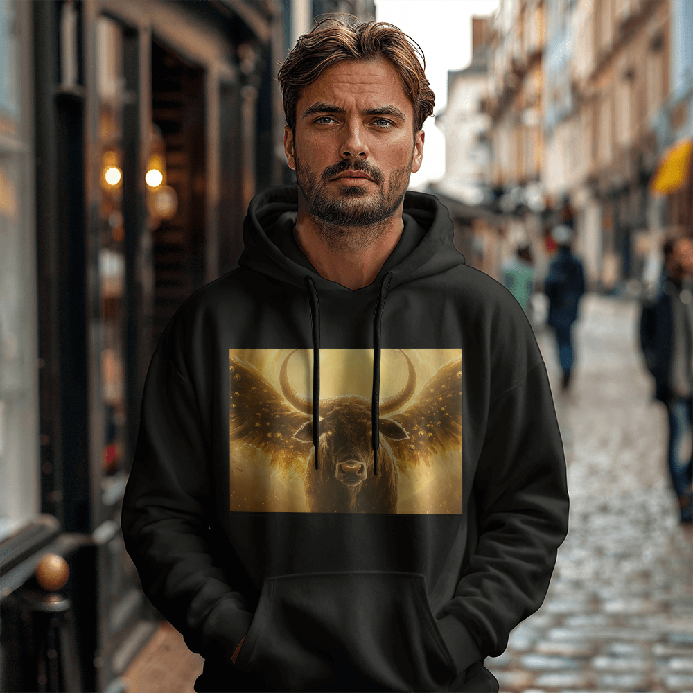 Four Sacred Beasts Hoodie – Comfortable Cotton, Fierce and Majestic Imagery, A Symbol of Celestial Power.