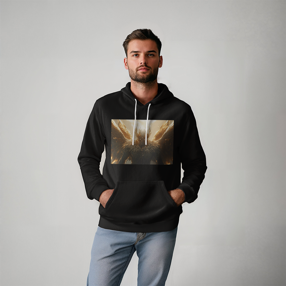 Guardian Angel Hoodie – Wrapped in Strength, Power, and Soft Cotton Comfort