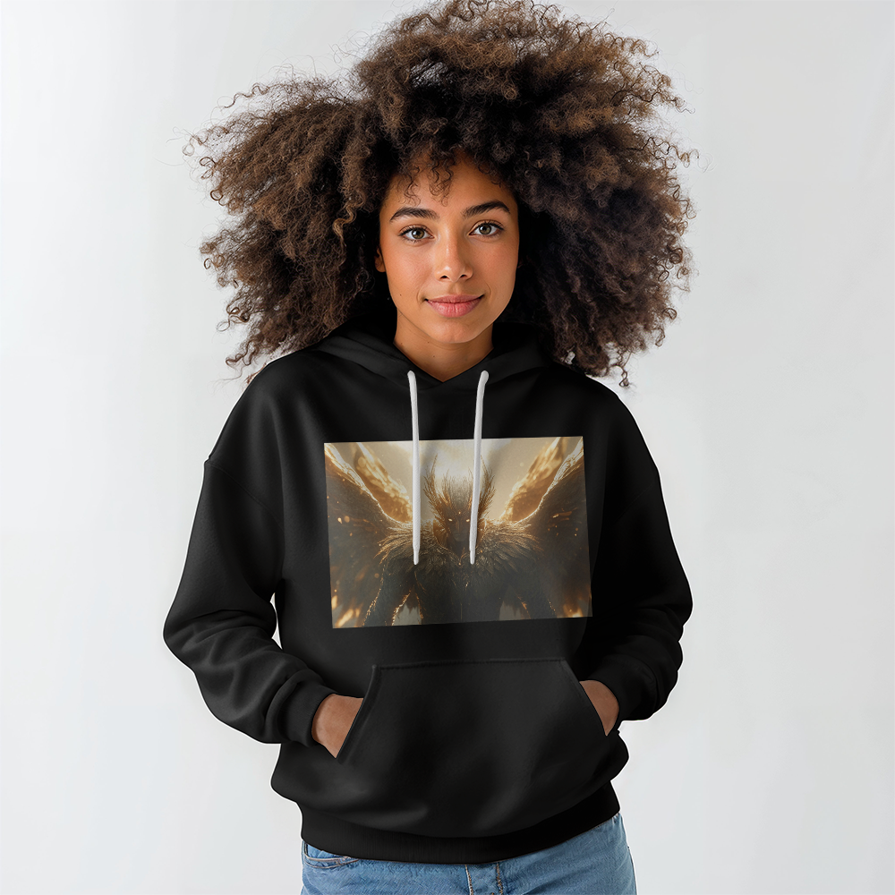 Guardian Angel Hoodie – Wrapped in Strength, Power, and Soft Cotton Comfort