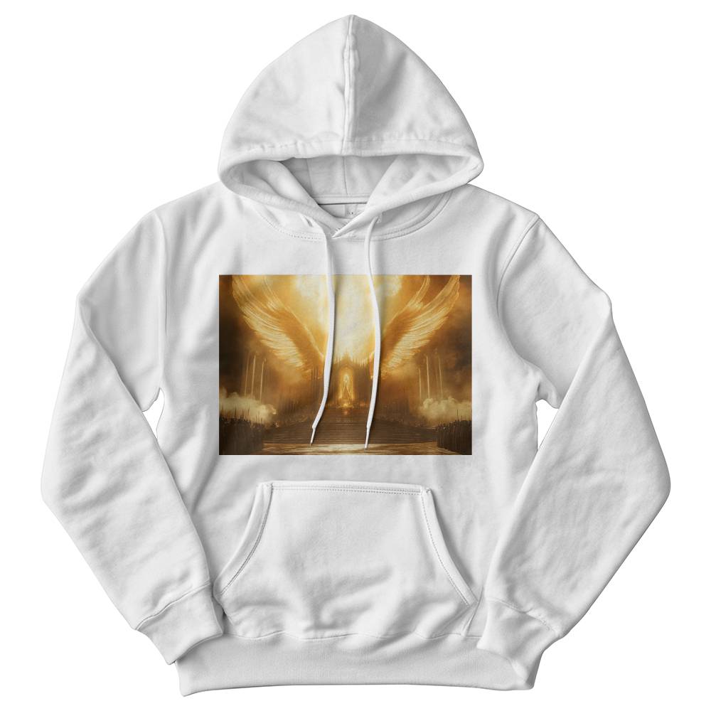 Judgment Day Hoodie – Premium Fabric, Heavenly Scene, A Tribute to God’s Divine Authority.