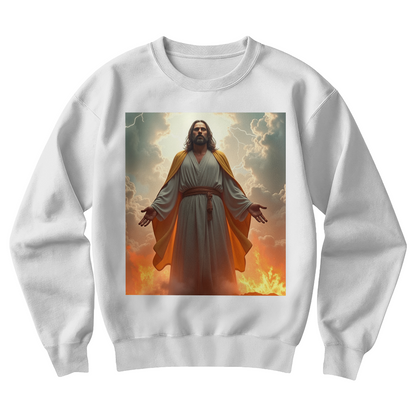 Resurrection of Jesus Crewneck Sweatshirt– Soft Cotton, Symbol of Strength and Faith