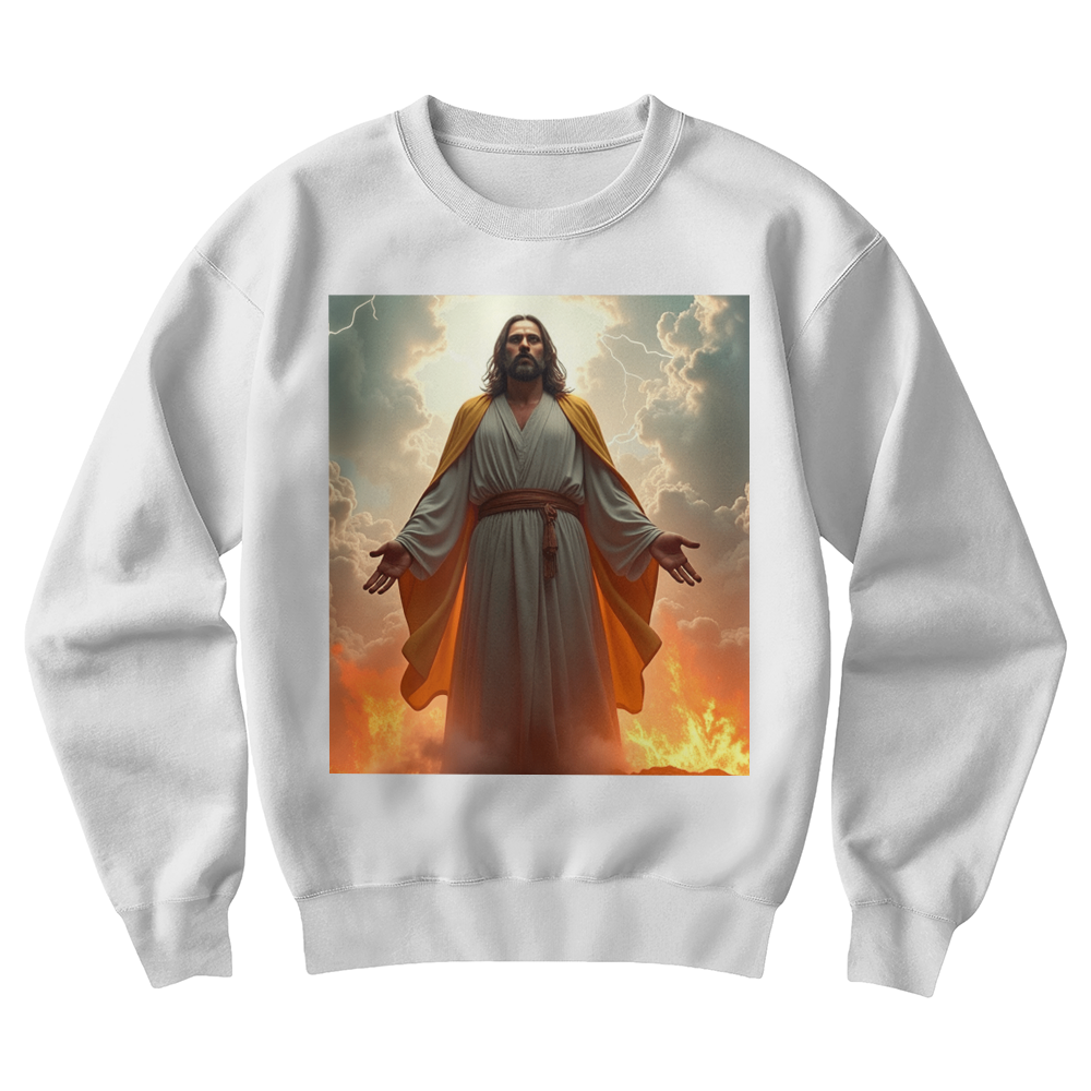 Resurrection of Jesus Crewneck Sweatshirt– Soft Cotton, Symbol of Strength and Faith