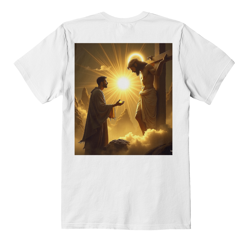 Cross Redemption Tee – High-Quality Cotton with a Divine Jesus on the Cross Design