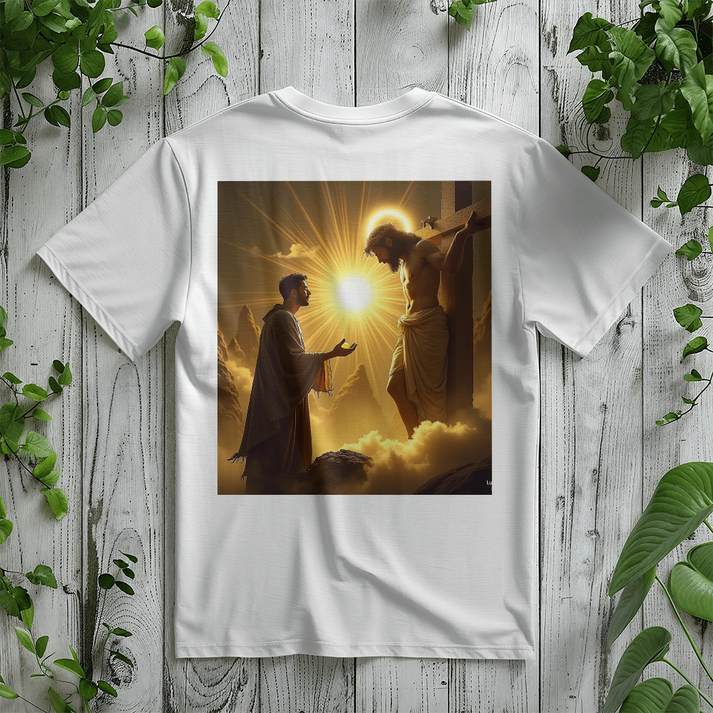 Cross Redemption Tee – High-Quality Cotton with a Divine Jesus on the Cross Design