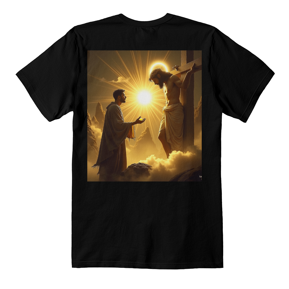 Cross Redemption Tee – High-Quality Cotton with a Divine Jesus on the Cross Design