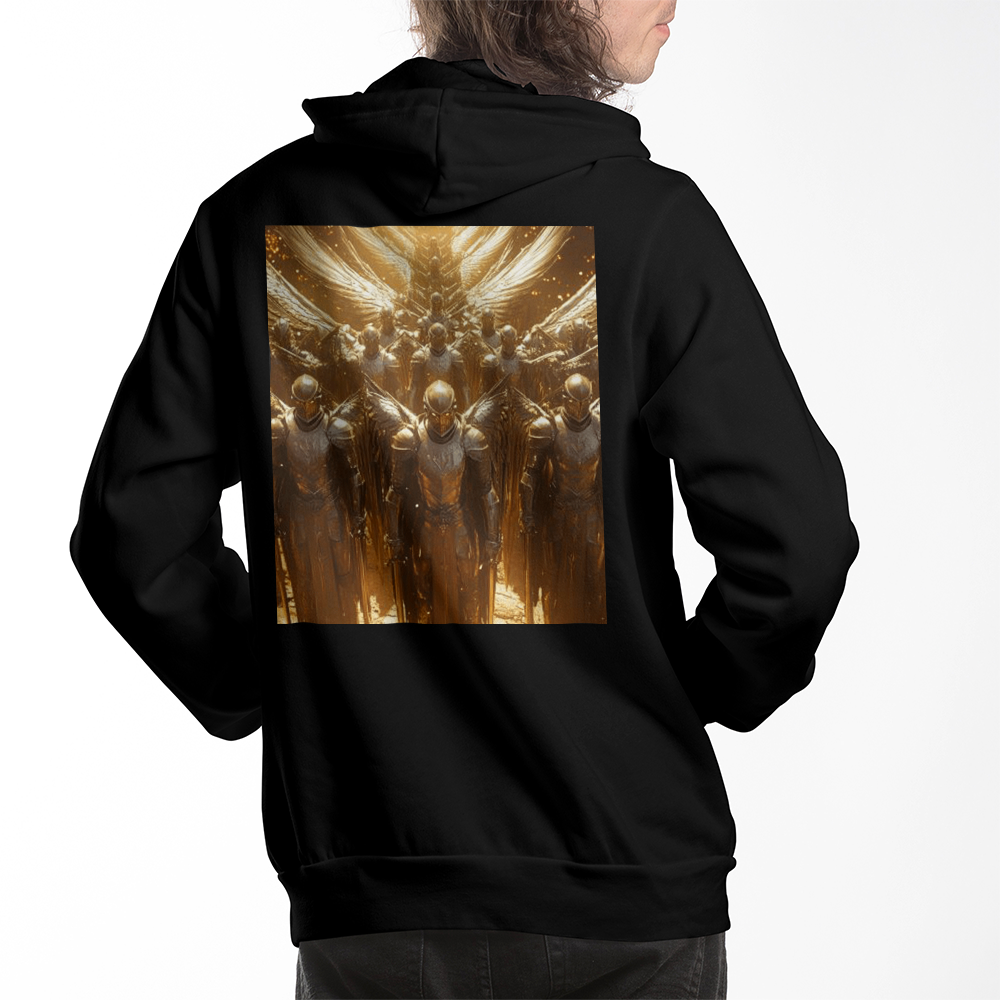 Seraphim Army Hoodie – Comfortable Cotton with Shining Angels and Divine Strength