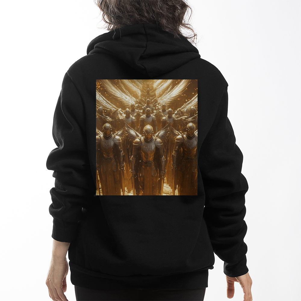 Seraphim Army Hoodie – Comfortable Cotton with Shining Angels and Divine Strength