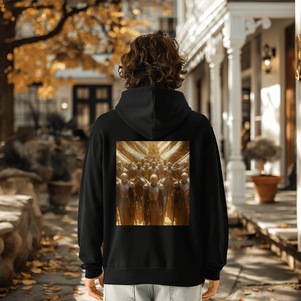 Seraphim Army Hoodie – Comfortable Cotton with Shining Angels and Divine Strength