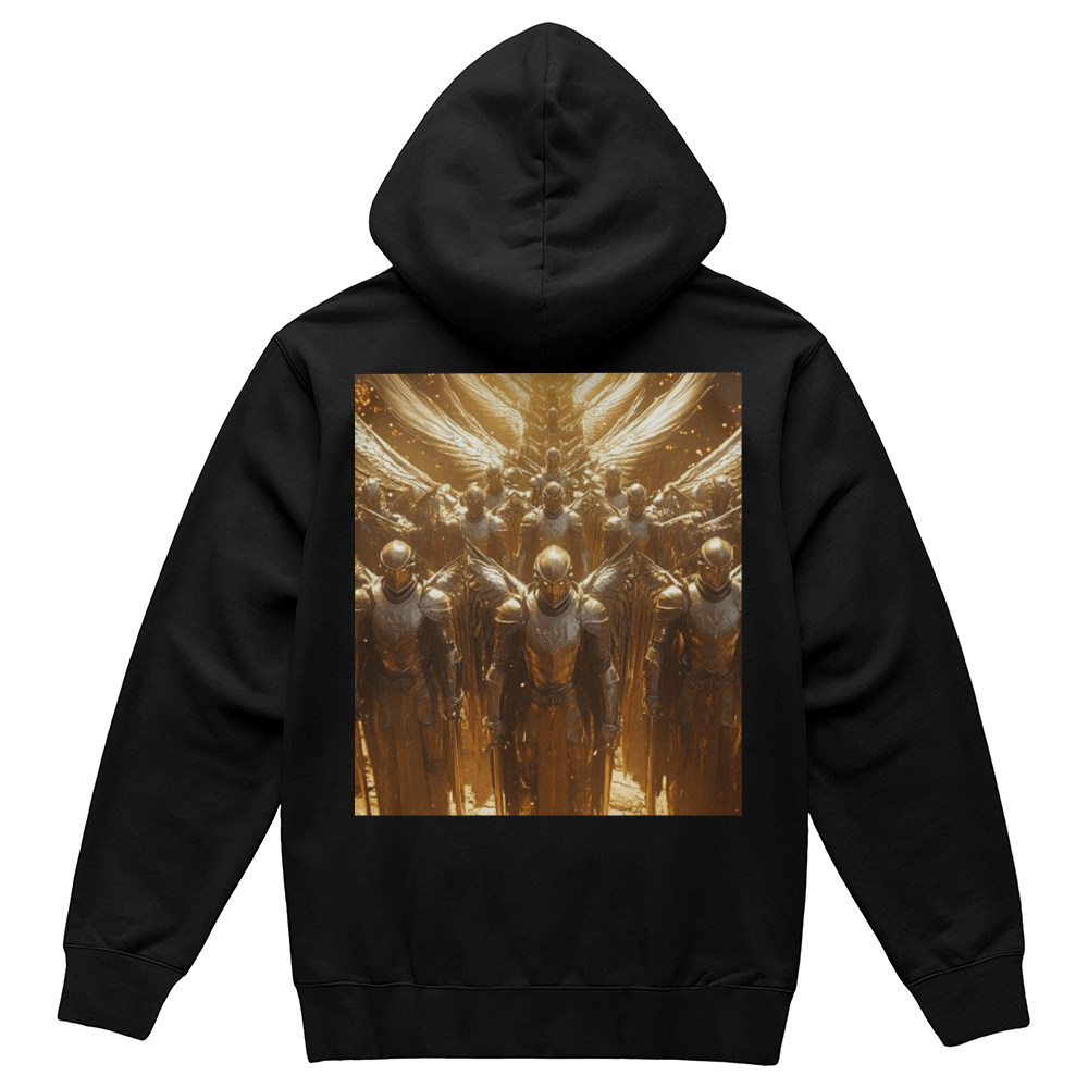 Seraphim Army Hoodie – Comfortable Cotton with Shining Angels and Divine Strength