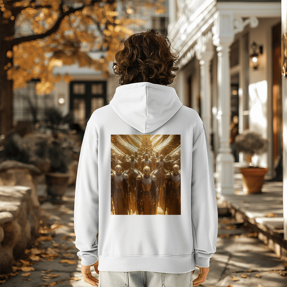 Seraphim Army Hoodie – Comfortable Cotton with Shining Angels and Divine Strength