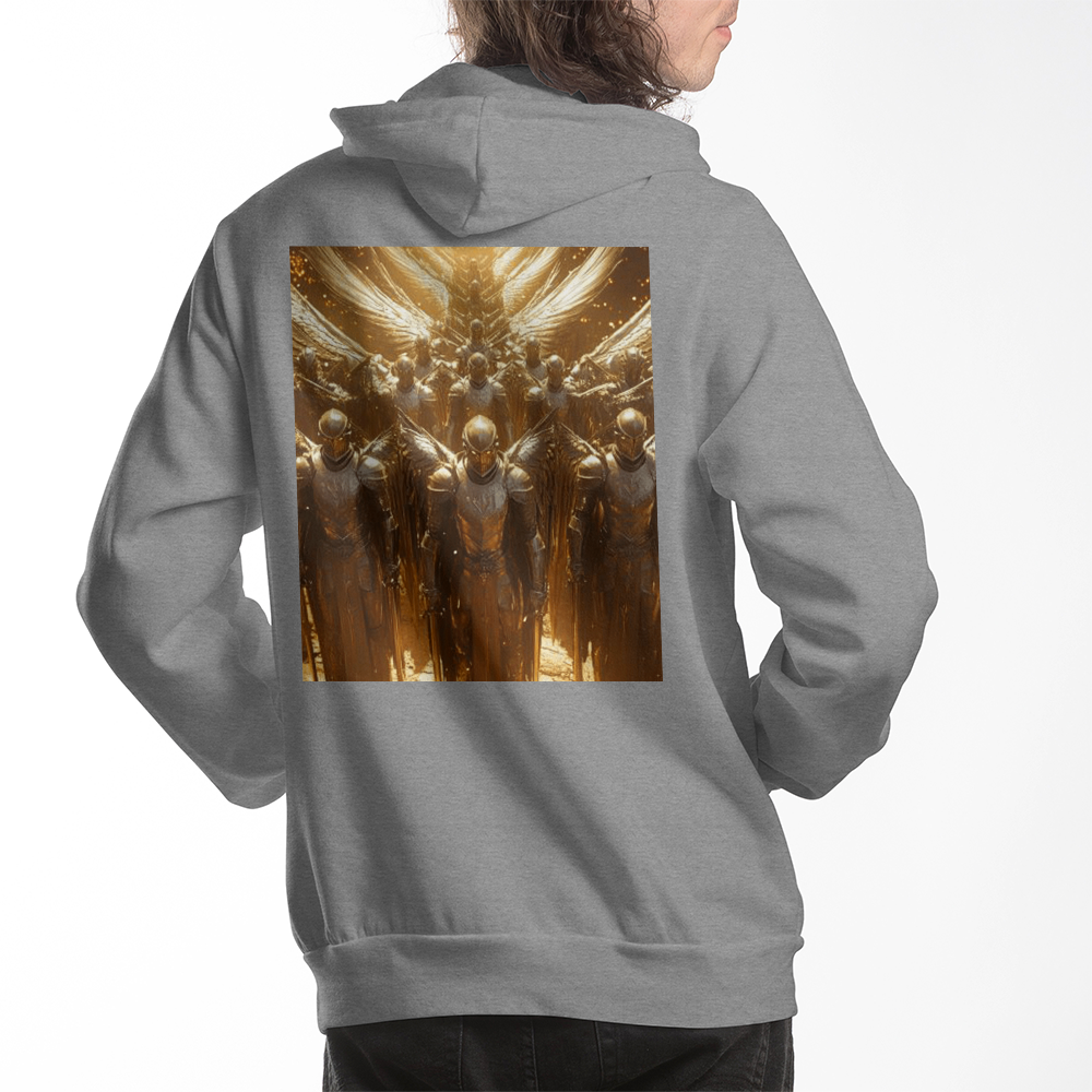 Seraphim Army Hoodie – Comfortable Cotton with Shining Angels and Divine Strength