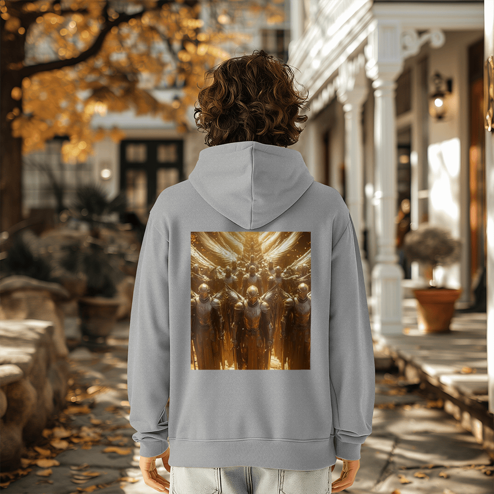 Seraphim Army Hoodie – Comfortable Cotton with Shining Angels and Divine Strength