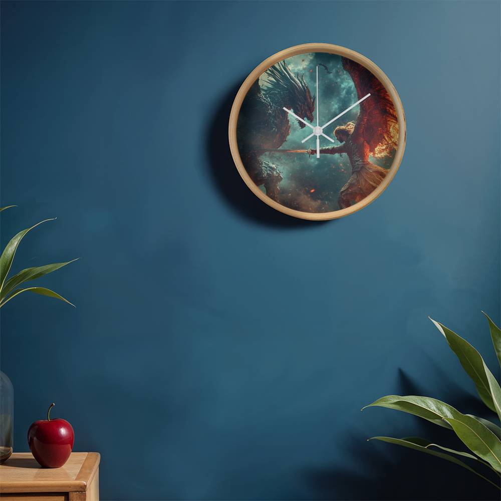 "Wood Frame 10” Clock: A Timeless Home Accent with Classic Charm"