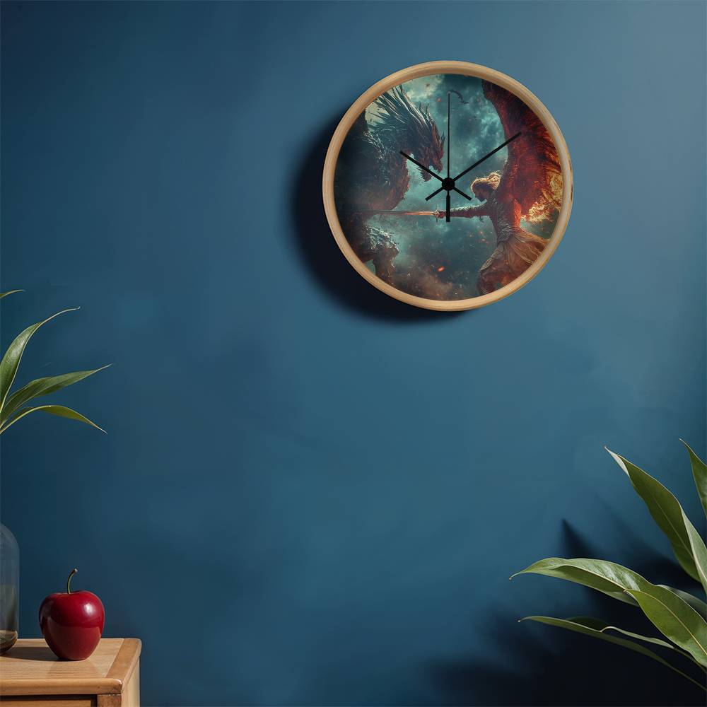 "Wood Frame 10” Clock: A Timeless Home Accent with Classic Charm"