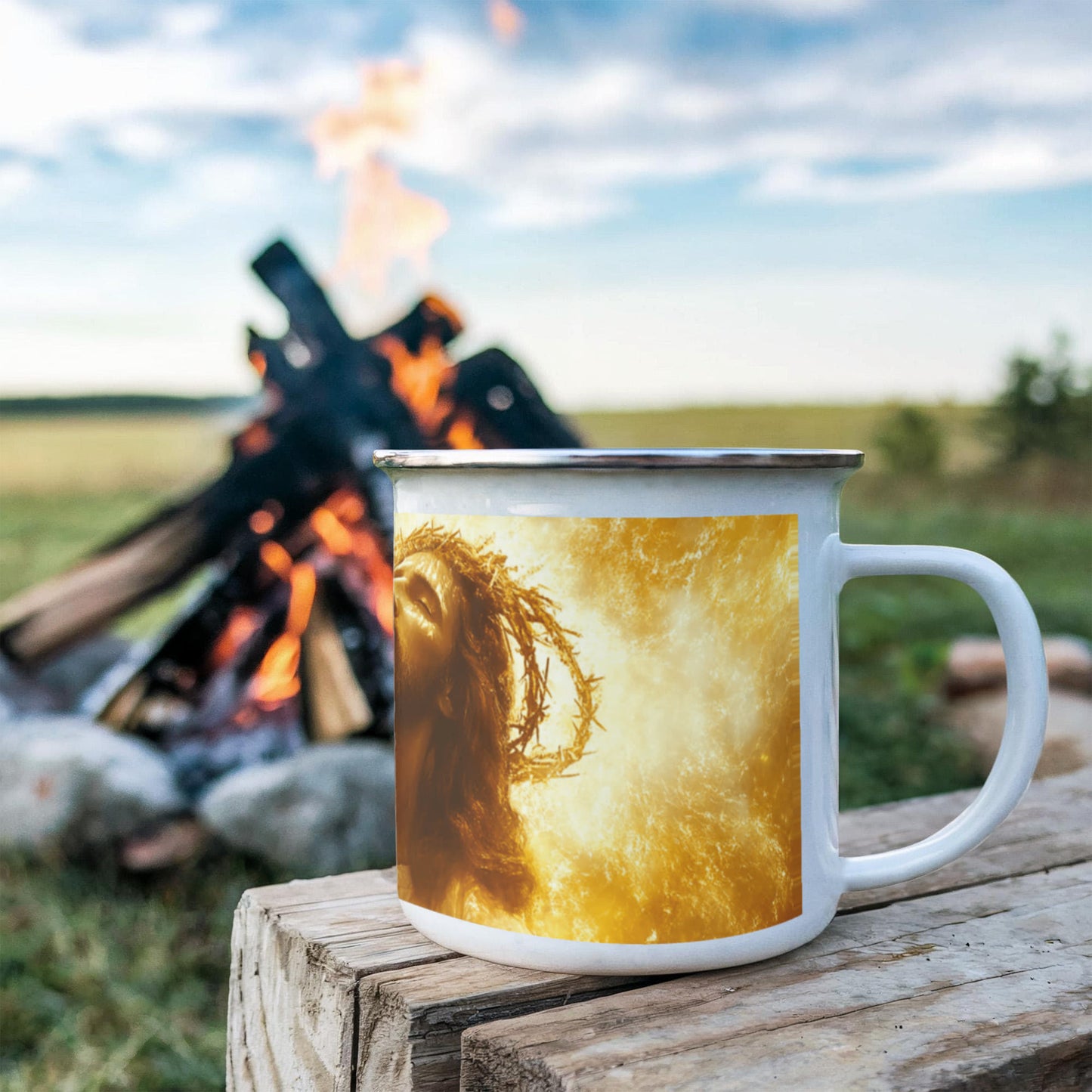 Sacred Crown of Thorns Mug – Durable Stainless Steel with Deep Religious Significance