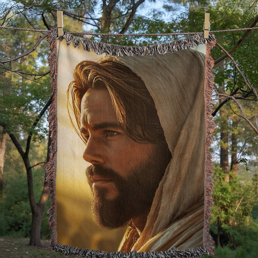 Jesus Blanket – Soft, Warm Material with Tassel Details for Comfort