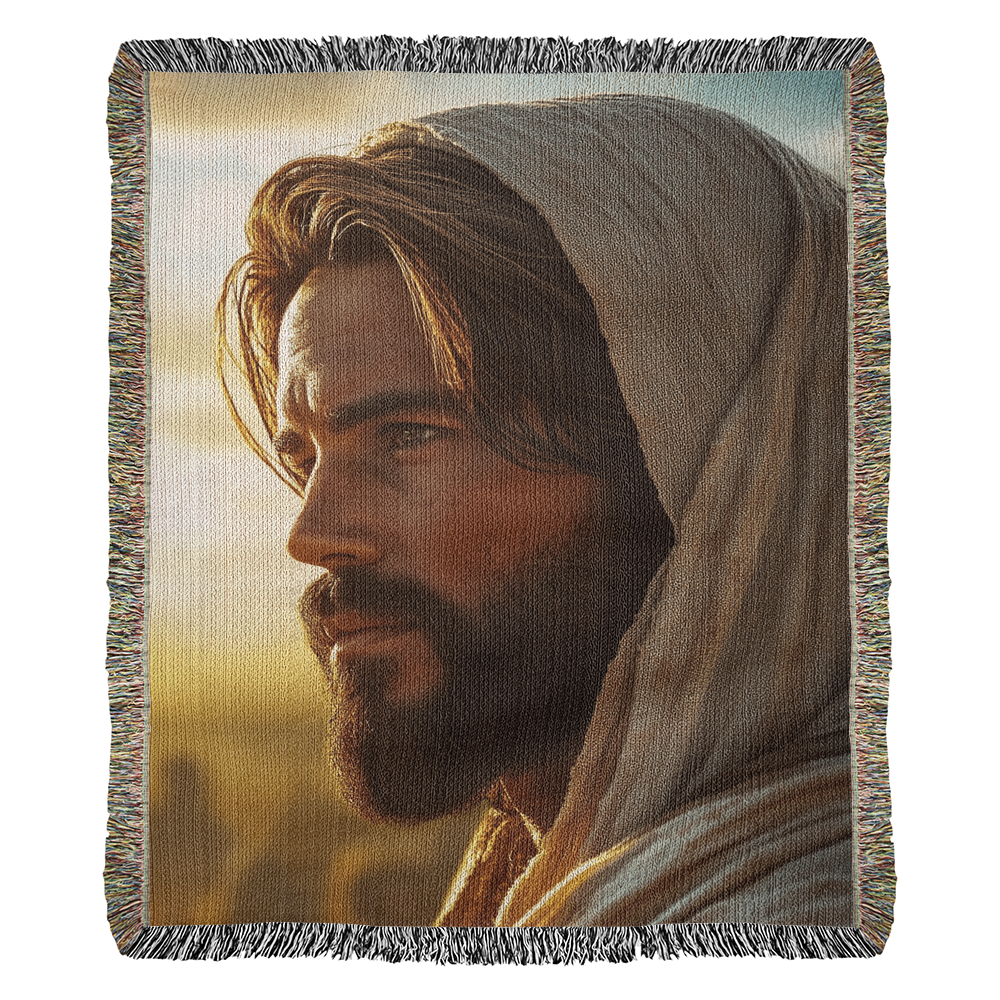 Jesus Blanket – Soft, Warm Material with Tassel Details for Comfort