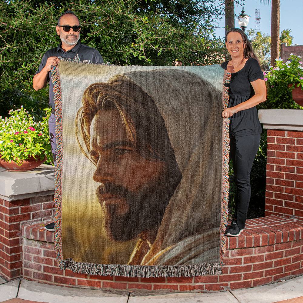 Jesus Blanket – Soft, Warm Material with Tassel Details for Comfort