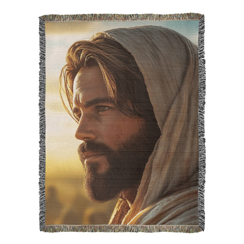 Jesus Blanket – Soft, Warm Material with Tassel Details for Comfort