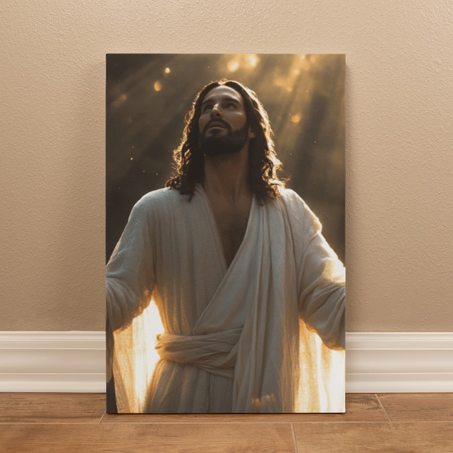 Heavenly Light Canvas – Divine Glow, Sacred Presence, A Symbol of Grace